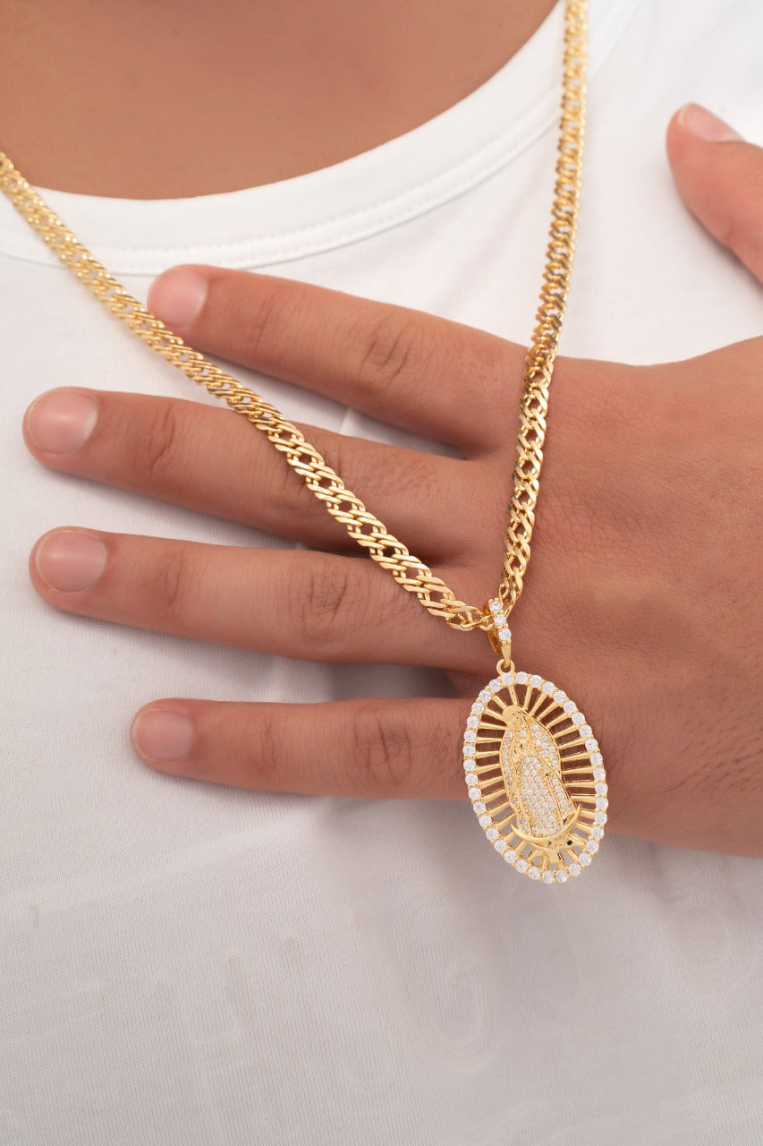 Dije Virgen Guadalupe Swarovski