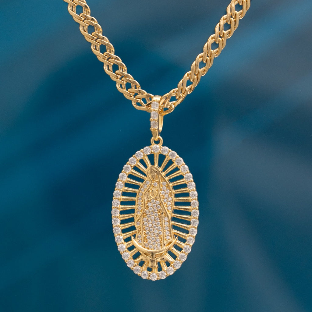 Dije Virgen Guadalupe Swarovski