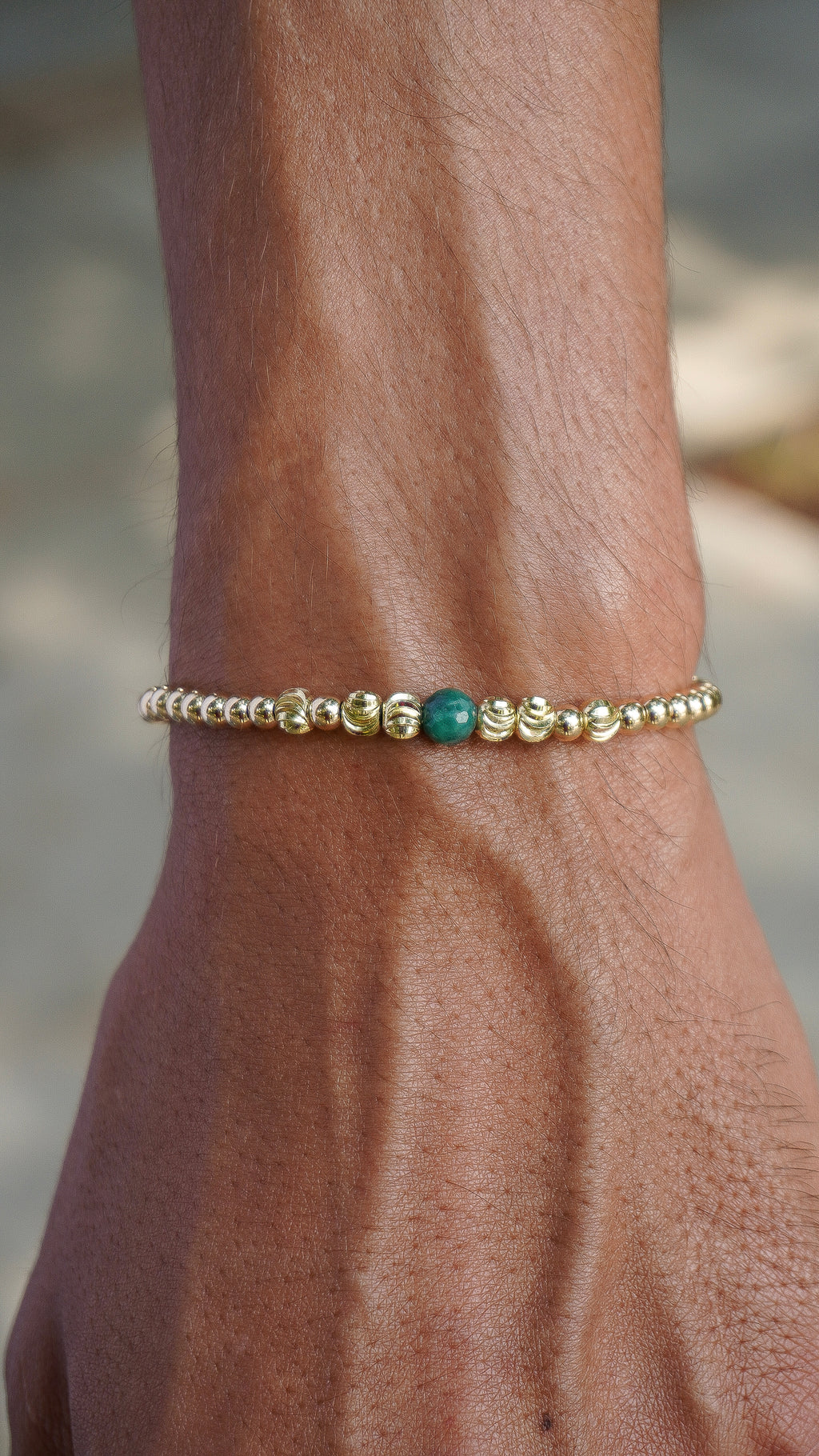 Pulsera con esmeralda