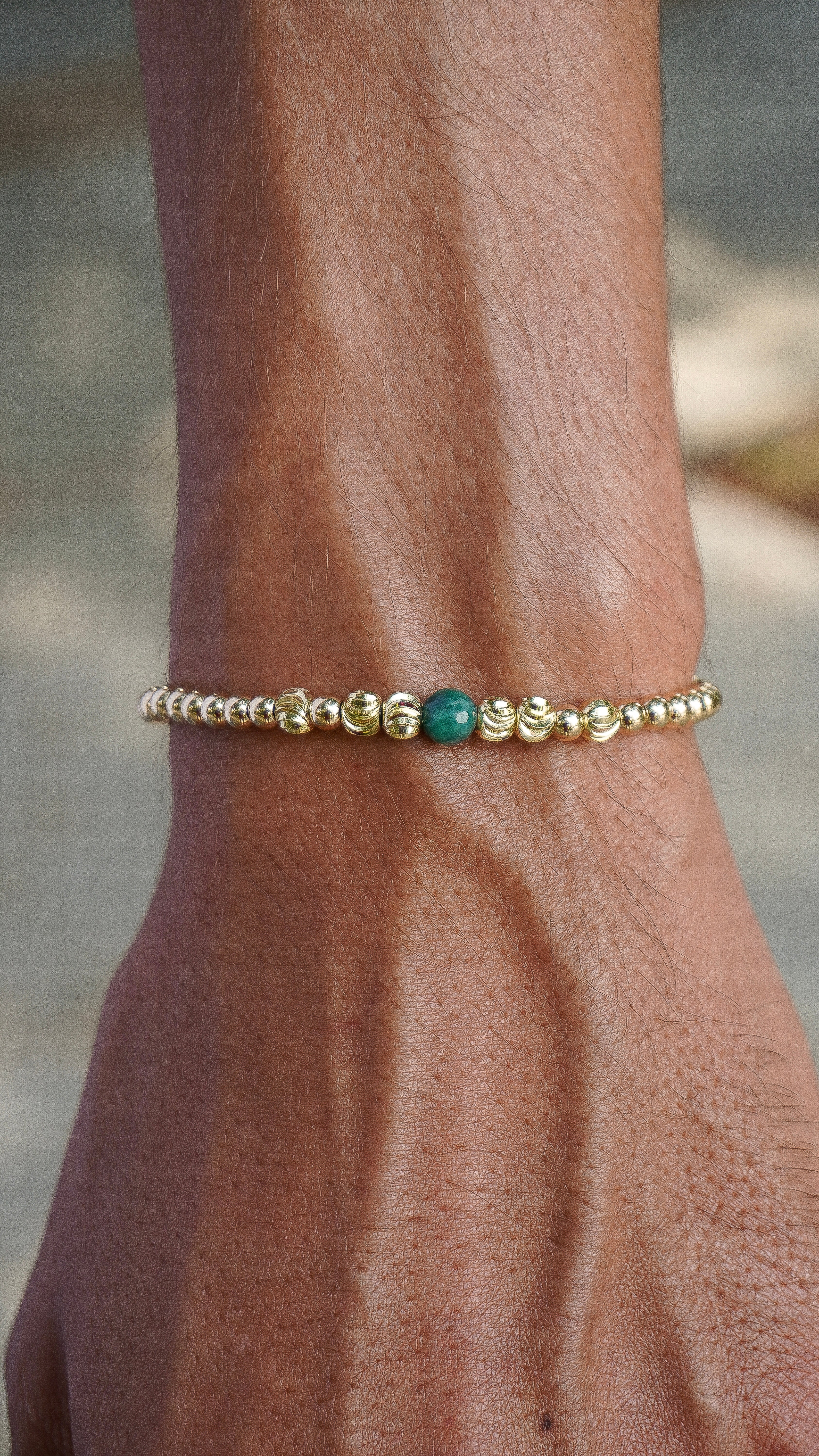 Pulsera con esmeralda