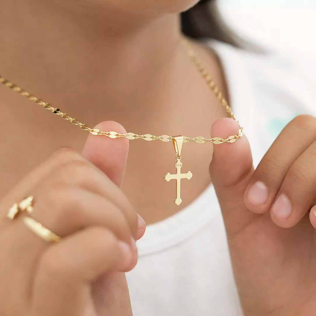 Dije Cruz Inri Delgada 1.5cms