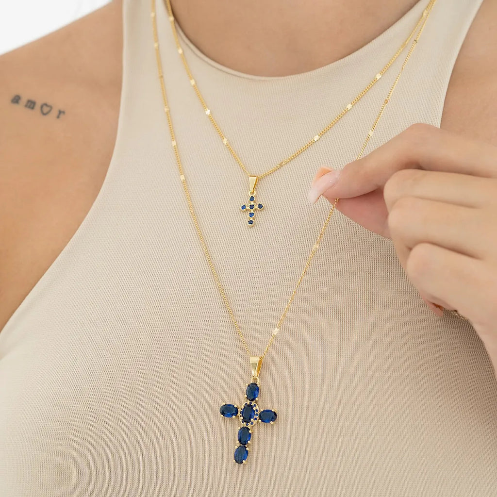 Cadena Cubana Con Destellos 60 Cm