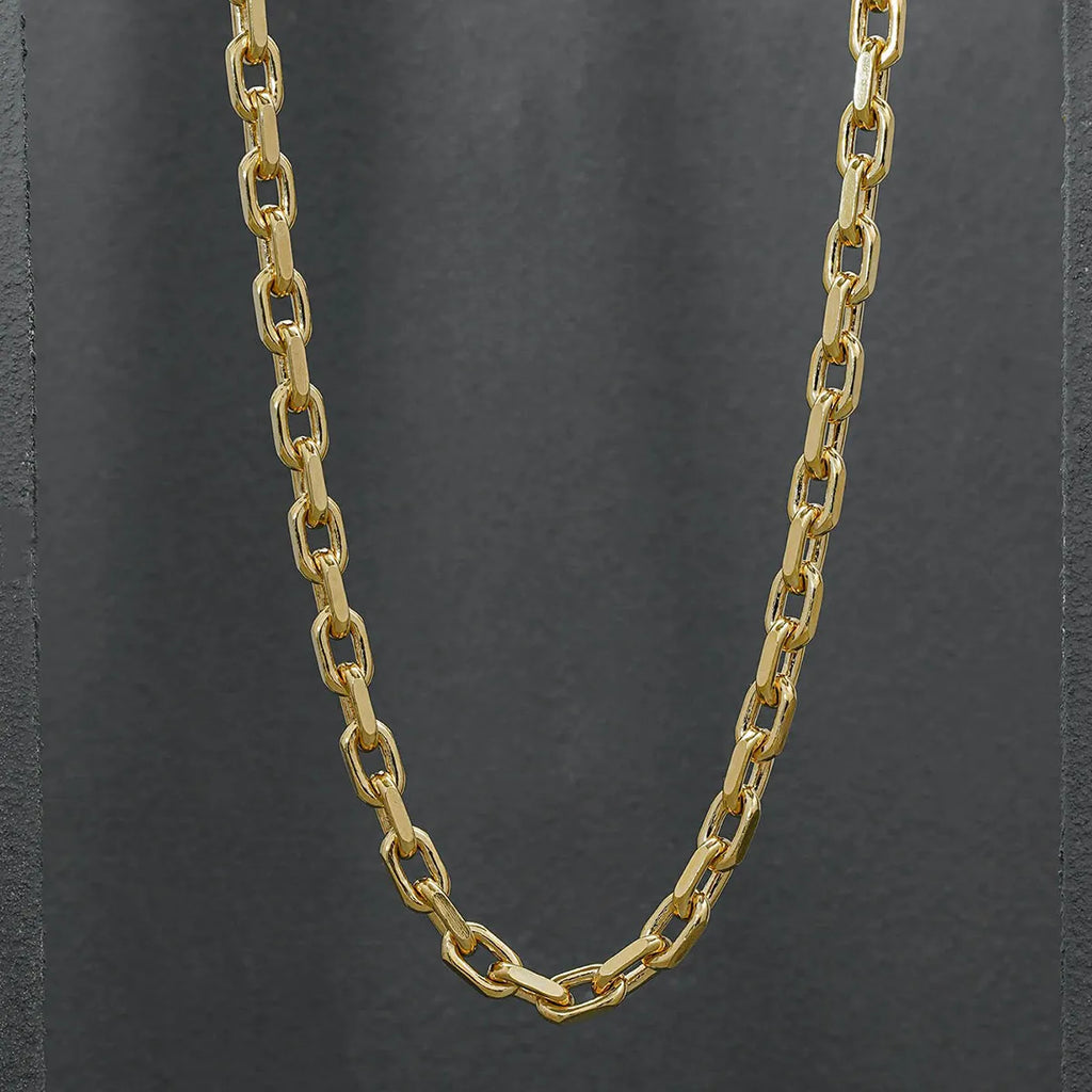 Cadena Aros Diamantada Gruesa 65 Cm