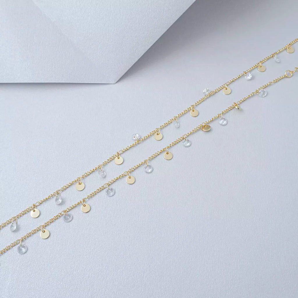 Cadena Cubana circonios- 45 cm-extenso