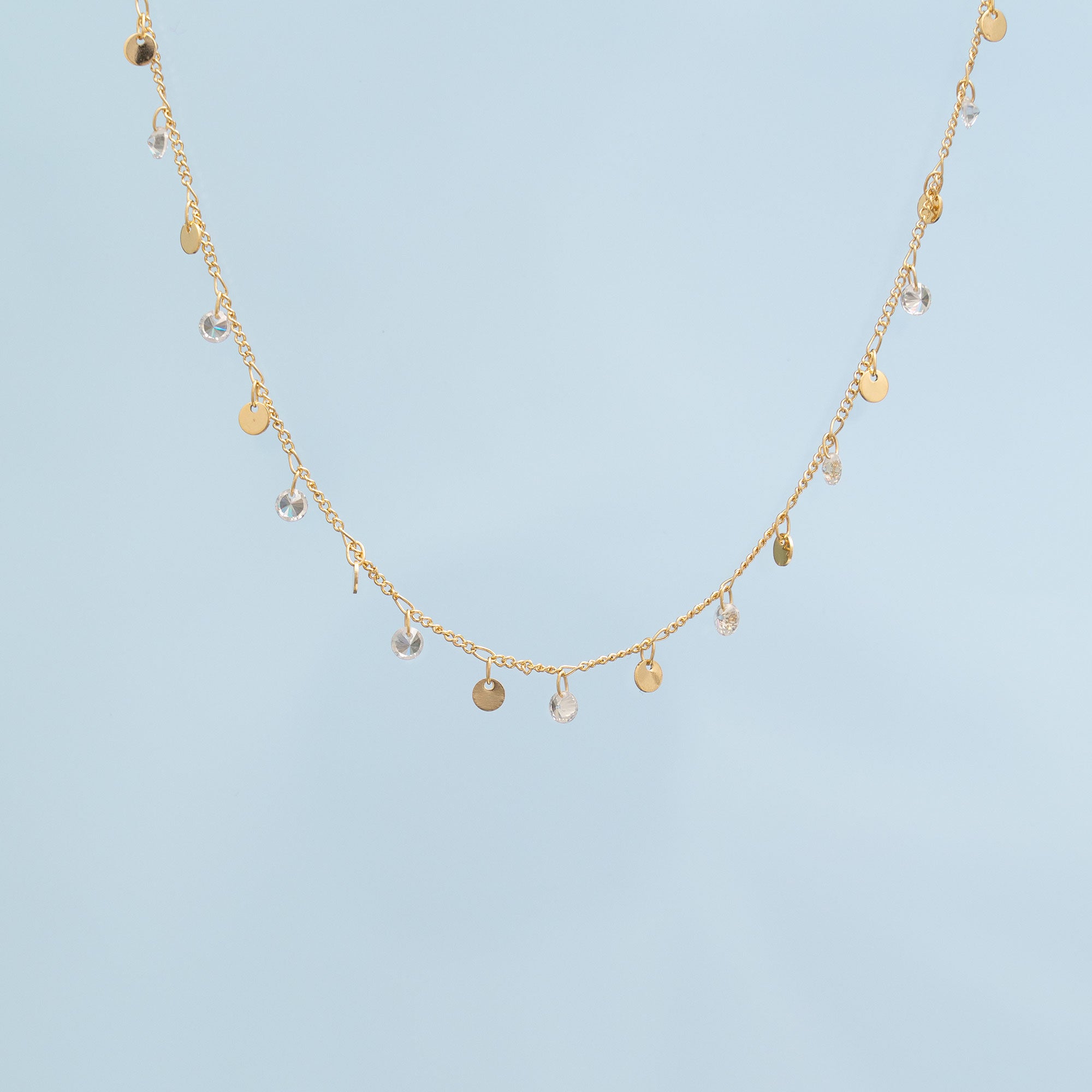 Cadena Cubana circonios- 45 cm-extenso