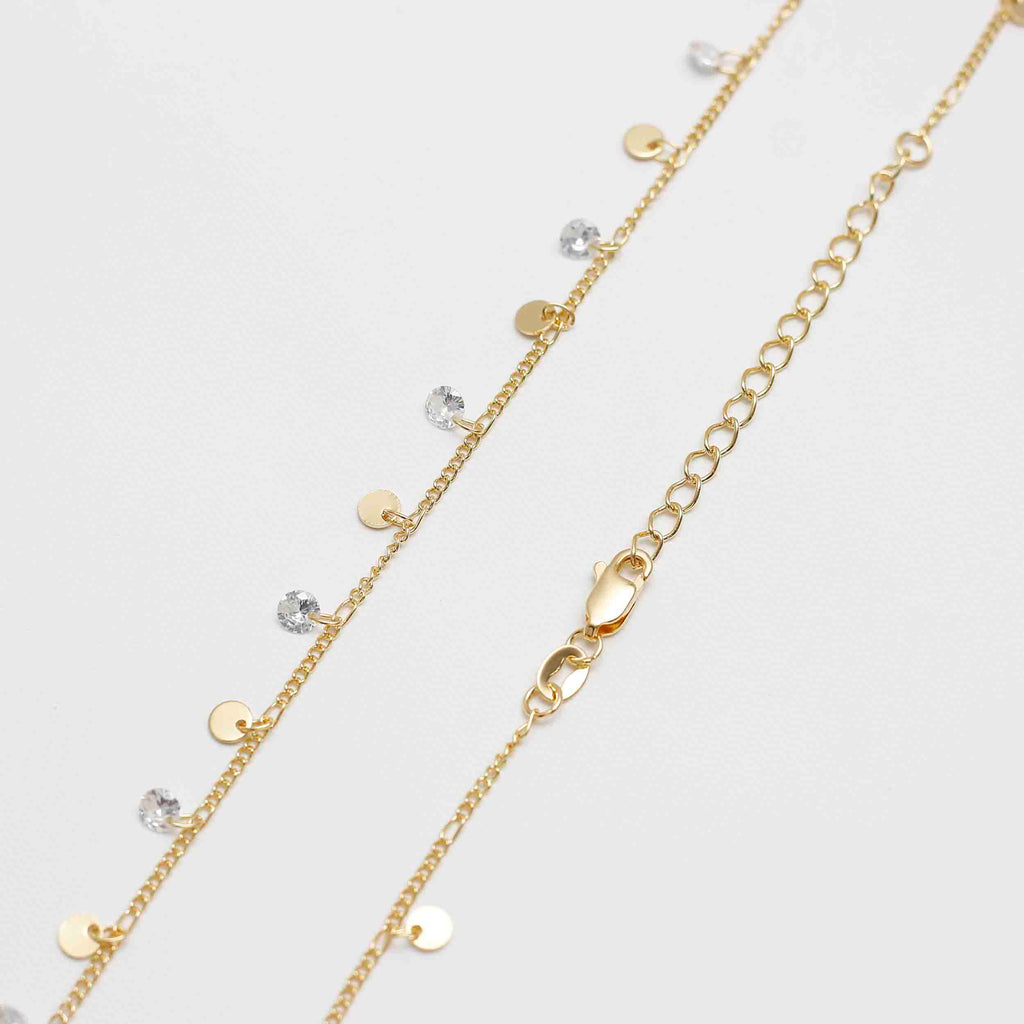 Cadena Cubana circonios- 45 cm-extenso