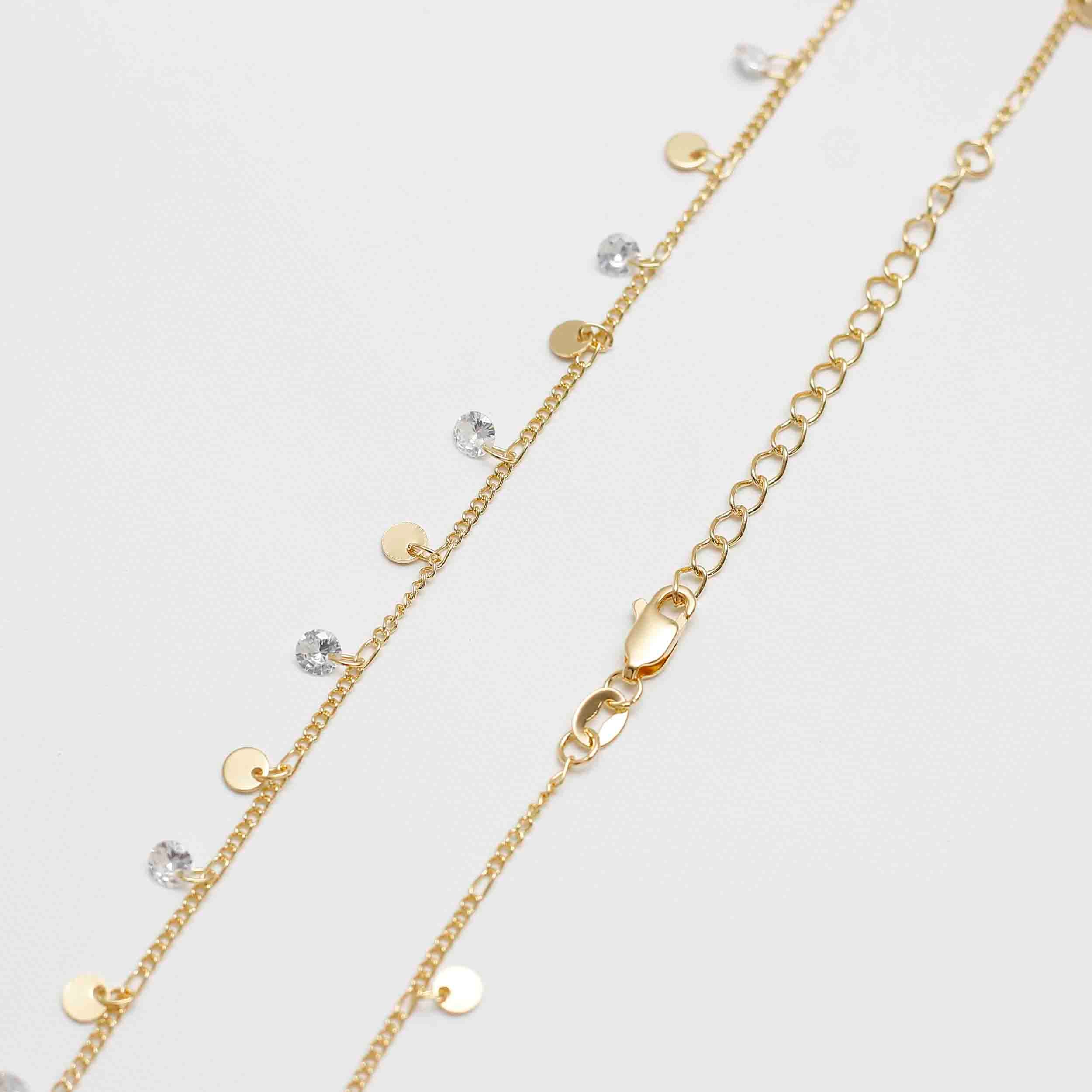 Cadena Cubana circonios- 45 cm-extenso