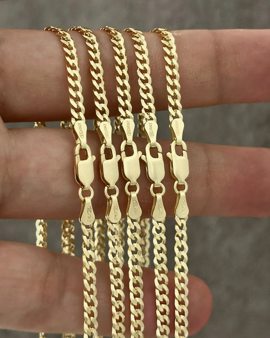 Cadena Cuban Link ITobillera 3,1 mm 65 Cms