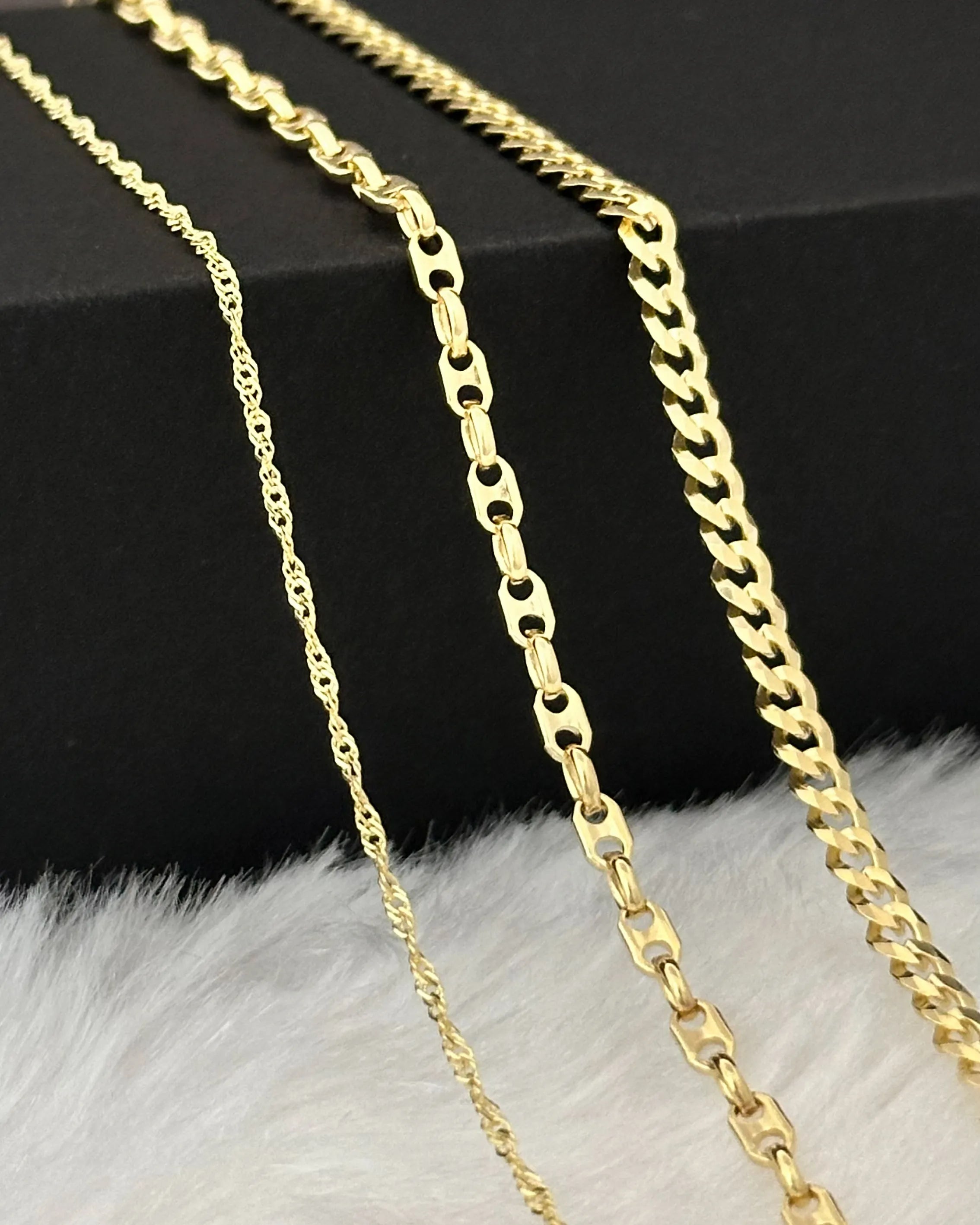 Cadena Cuban Link ITobillera 3,1 mm 65 Cms