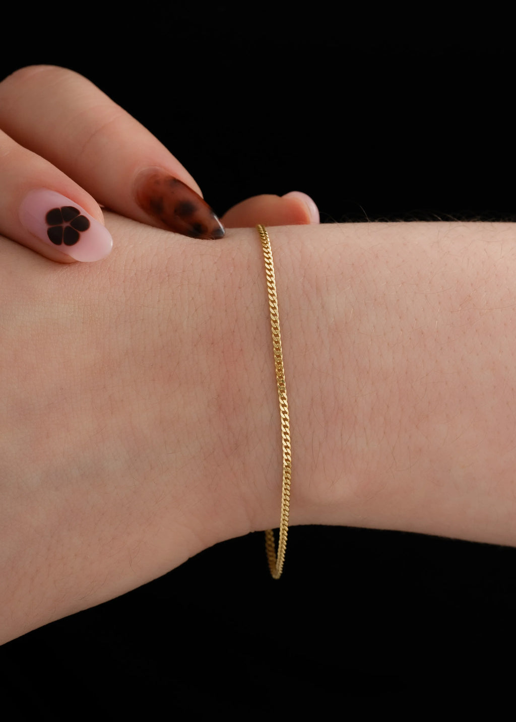 Pulsera Cubanita ITobillera 1.5 mm 16 Cms