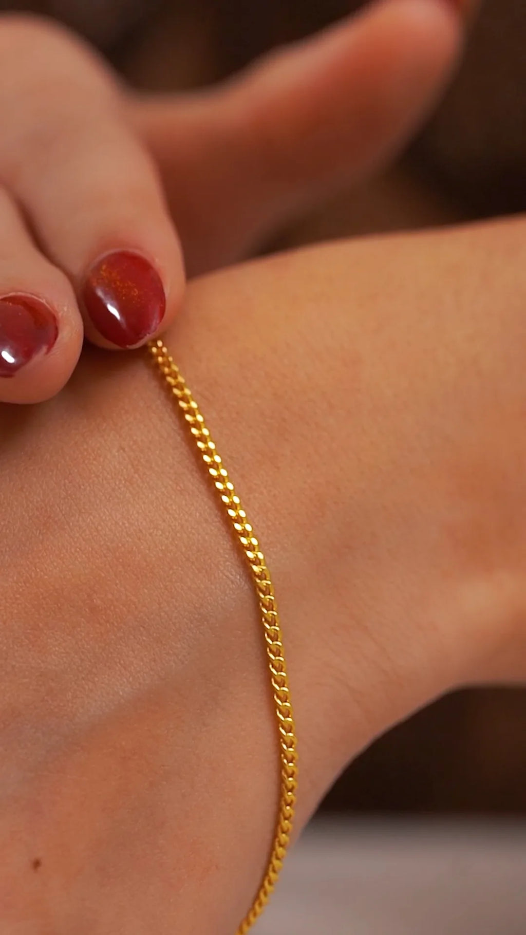 Pulsera Cubana IT 2 mm 19 Cms
