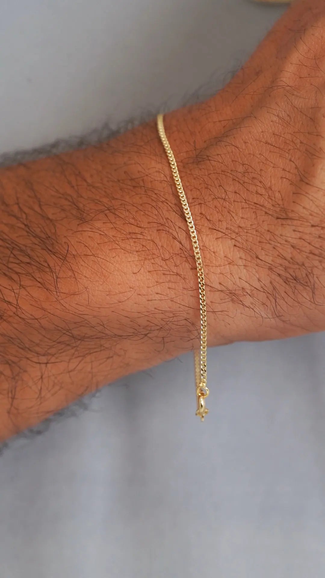 Pulsera Cubanita ITobillera 1,5 mm 19.5 Cms