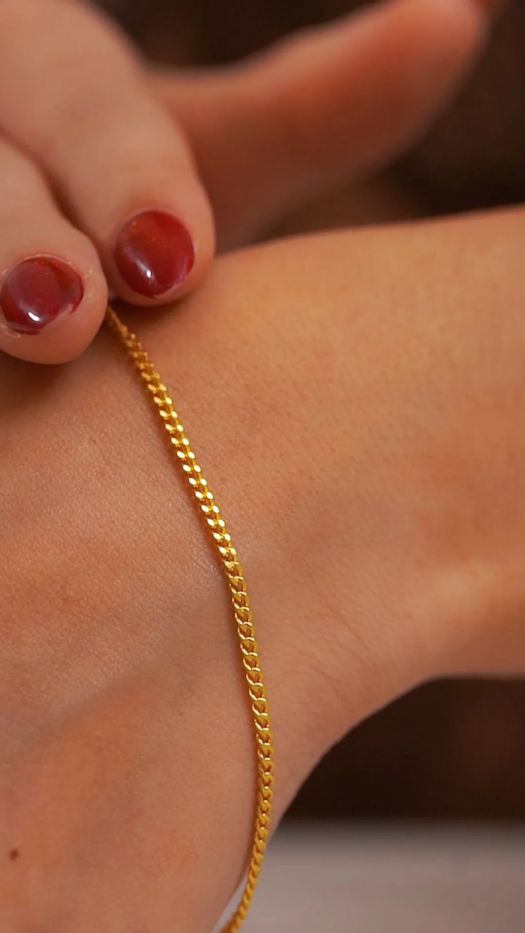 Pulsera Cubanita IT 1 mm 19 Cms