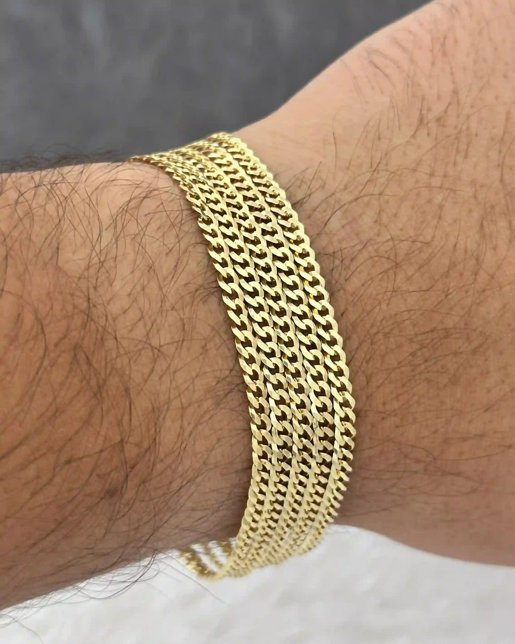 Pulsera Cuban Link ITobillera 3,1 mm 19 Cms