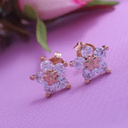 Arete Flor 5 circonias