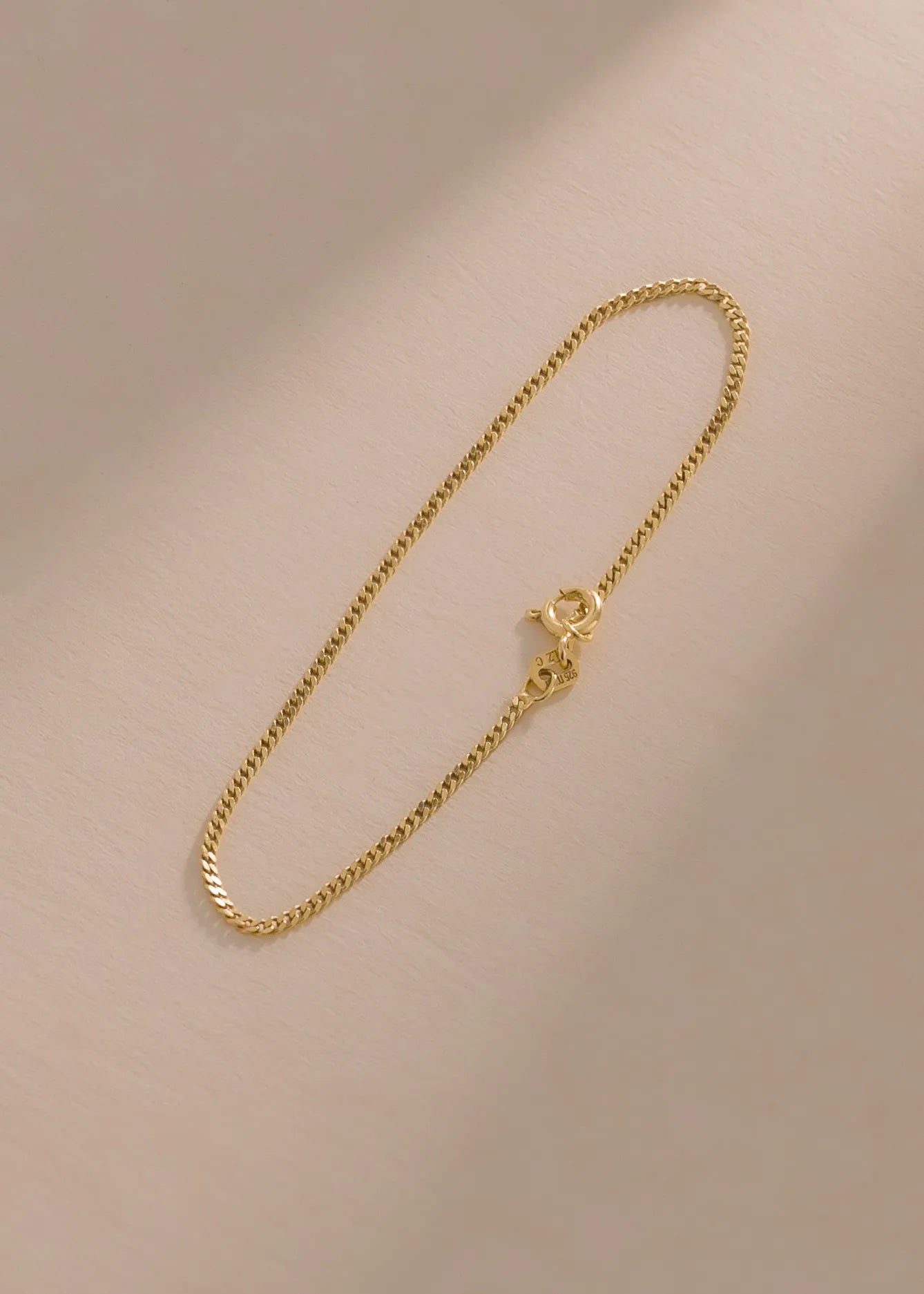 Pulsera Cubanita ITobillera 1.5 mm 16 Cms