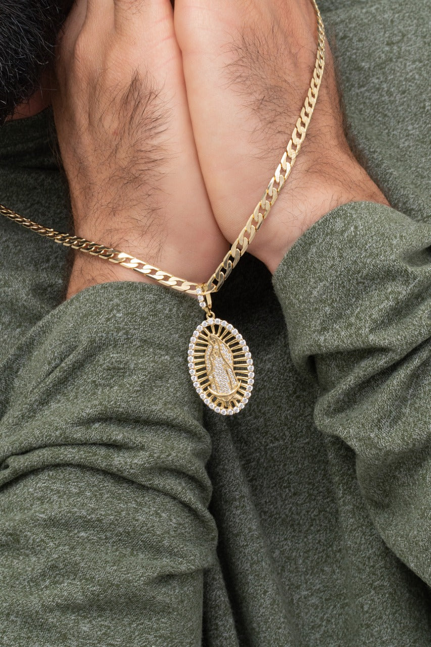 Dije Virgen Guadalupe Swarovski