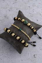 PULSERA BLACK AND GOLD #8