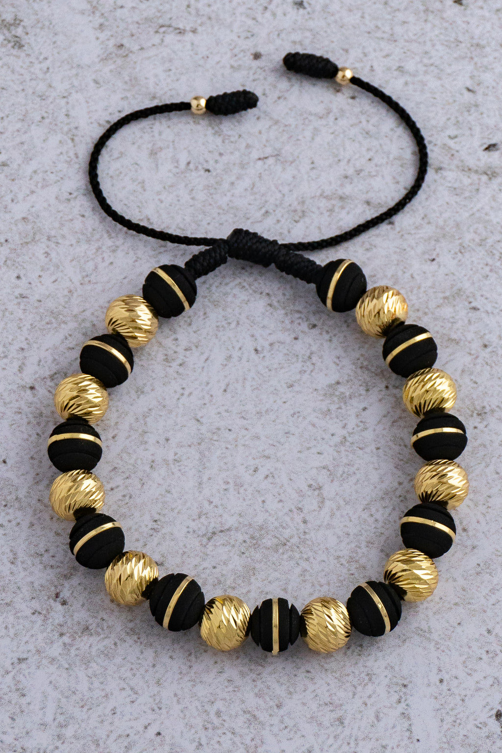 PULSERA BLACK AND GOLD #8