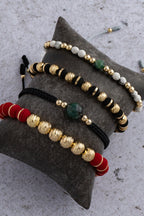 PULSERA BLACK AND GOLD #6