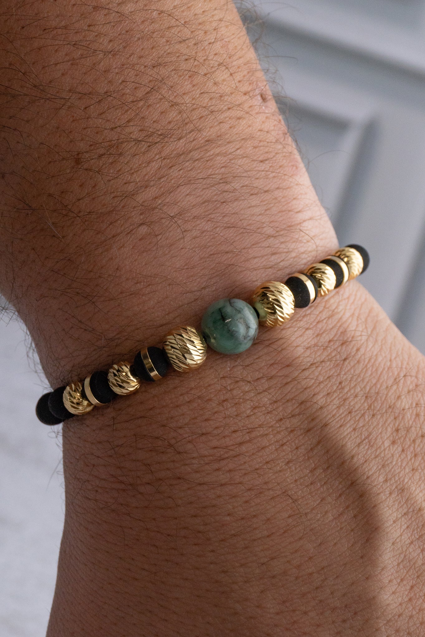 PULSERA GREEN GOLD