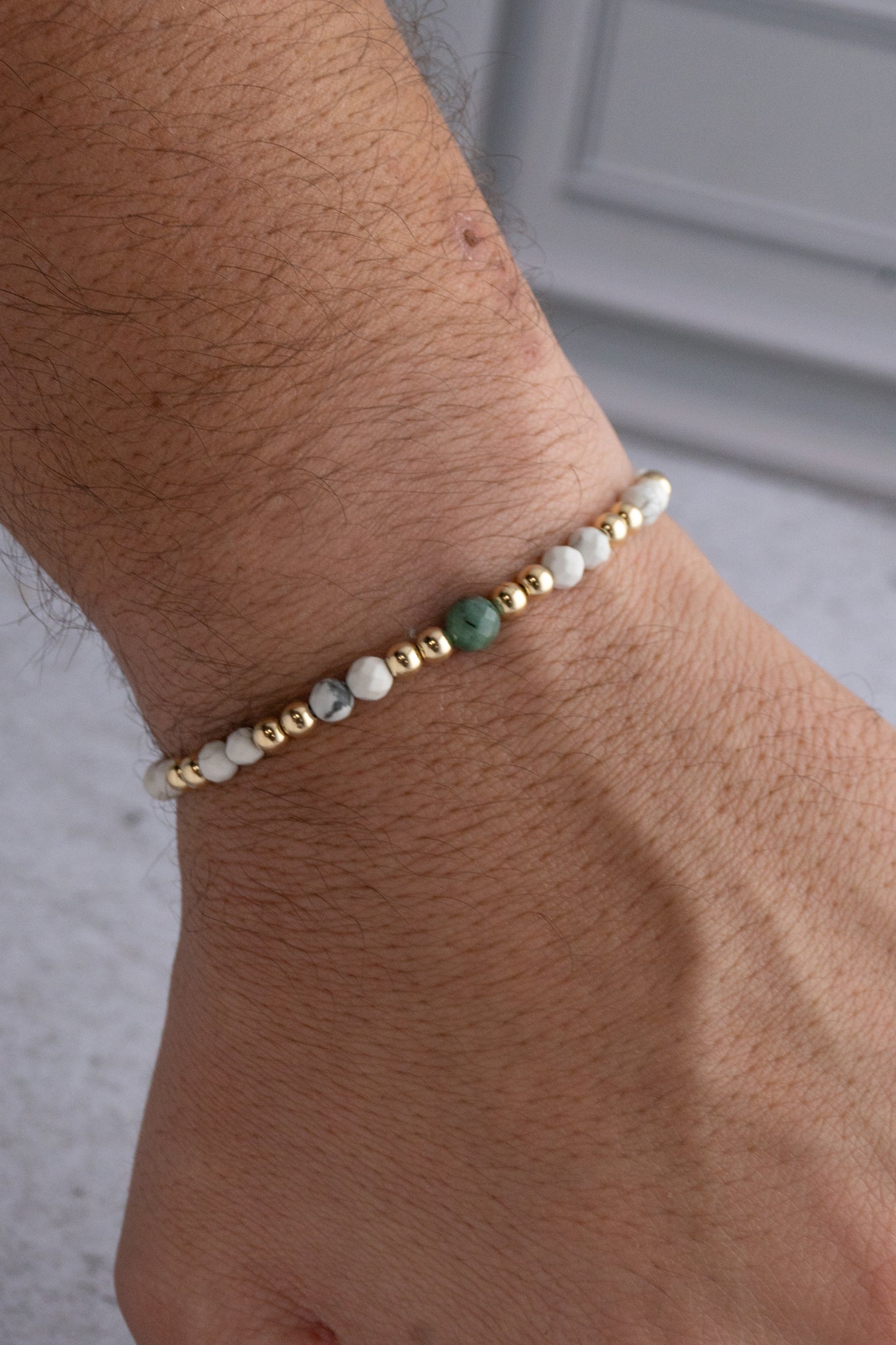 PULSERA ESMERALD HOWLITA