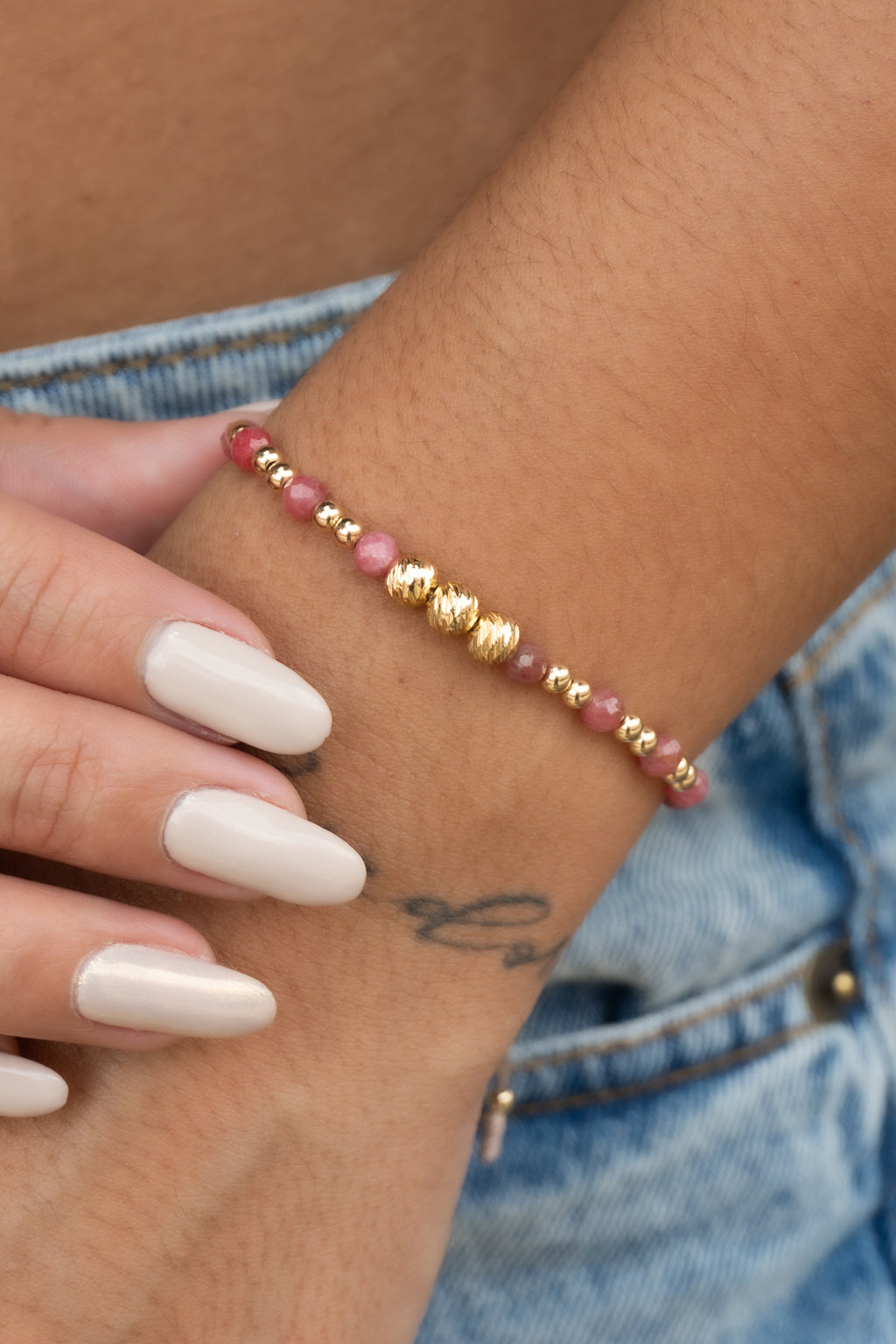PULSERA ROSE STONE