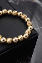 PULSERA CON BALIN DIAMANTADO Y LIZO #8