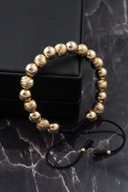 PULSERA CON BALIN DIAMANTADO Y LIZO #8