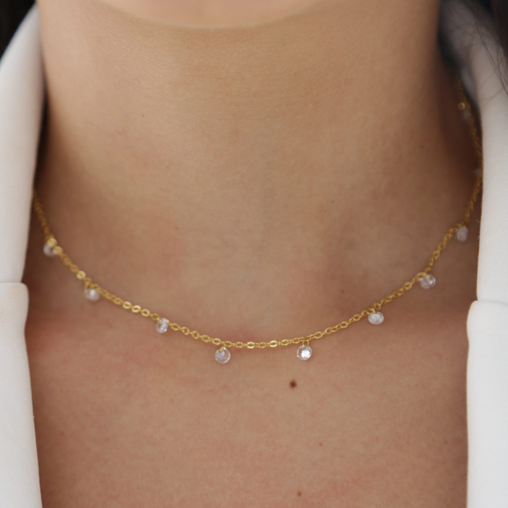 Cadena Gypsy + Candonga Tubular + Topo Circon Redondo