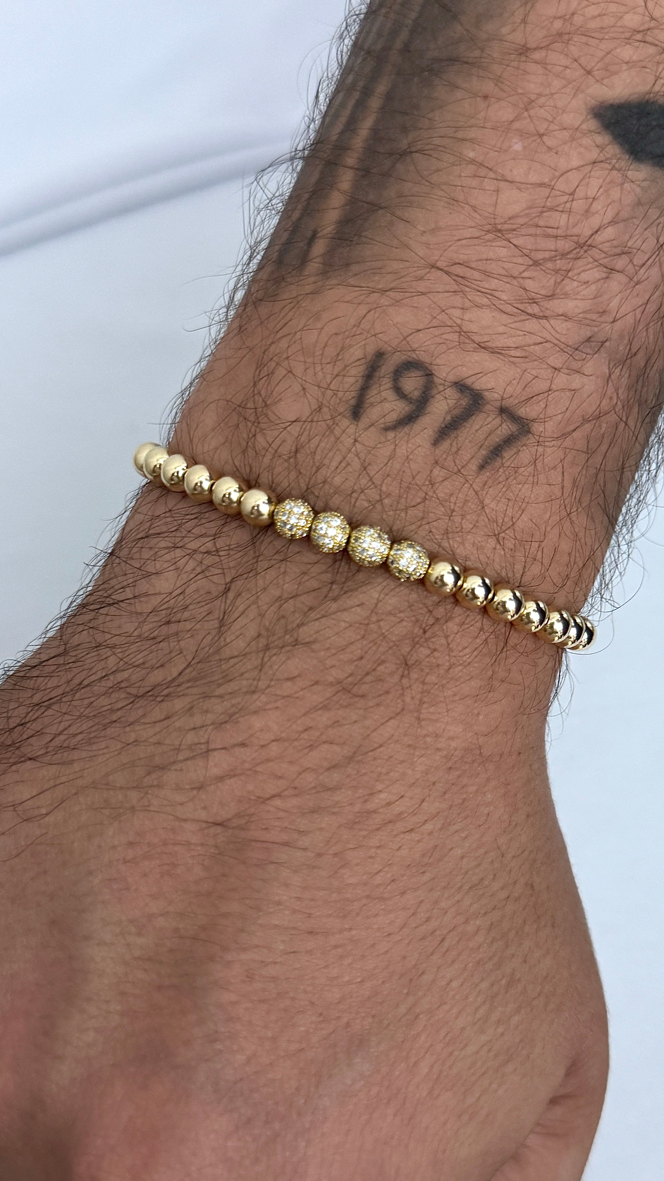 PULSERA EXCLUSIVE 5MM CON BOLA DE FUEGO