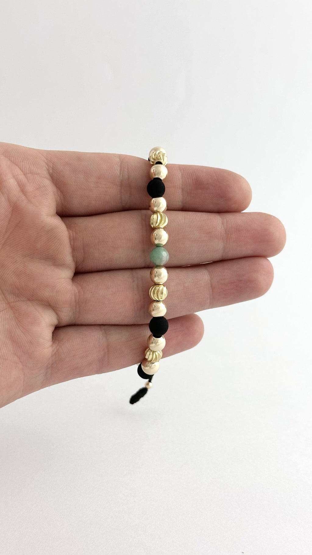 PULSERA MEDIANA DE ESMERALDA CENTRAL