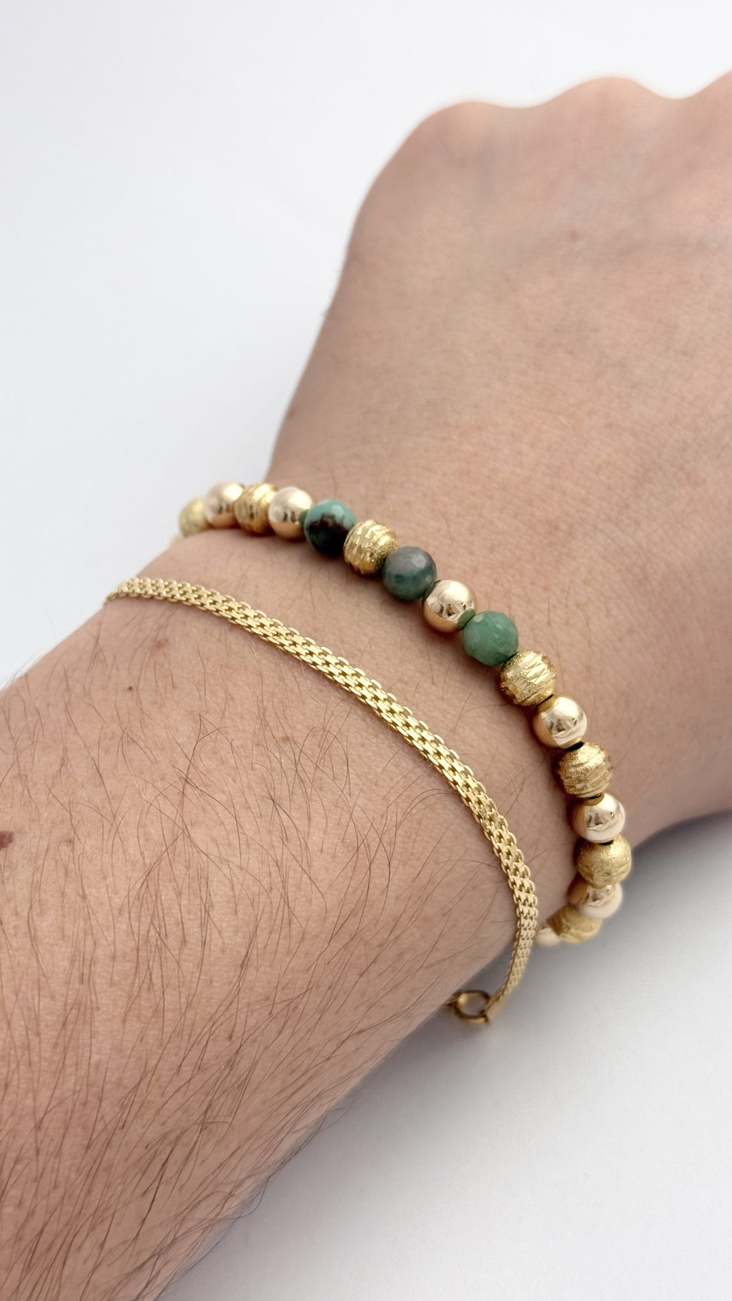 PULSERA INTERCALADA ESMERALDA