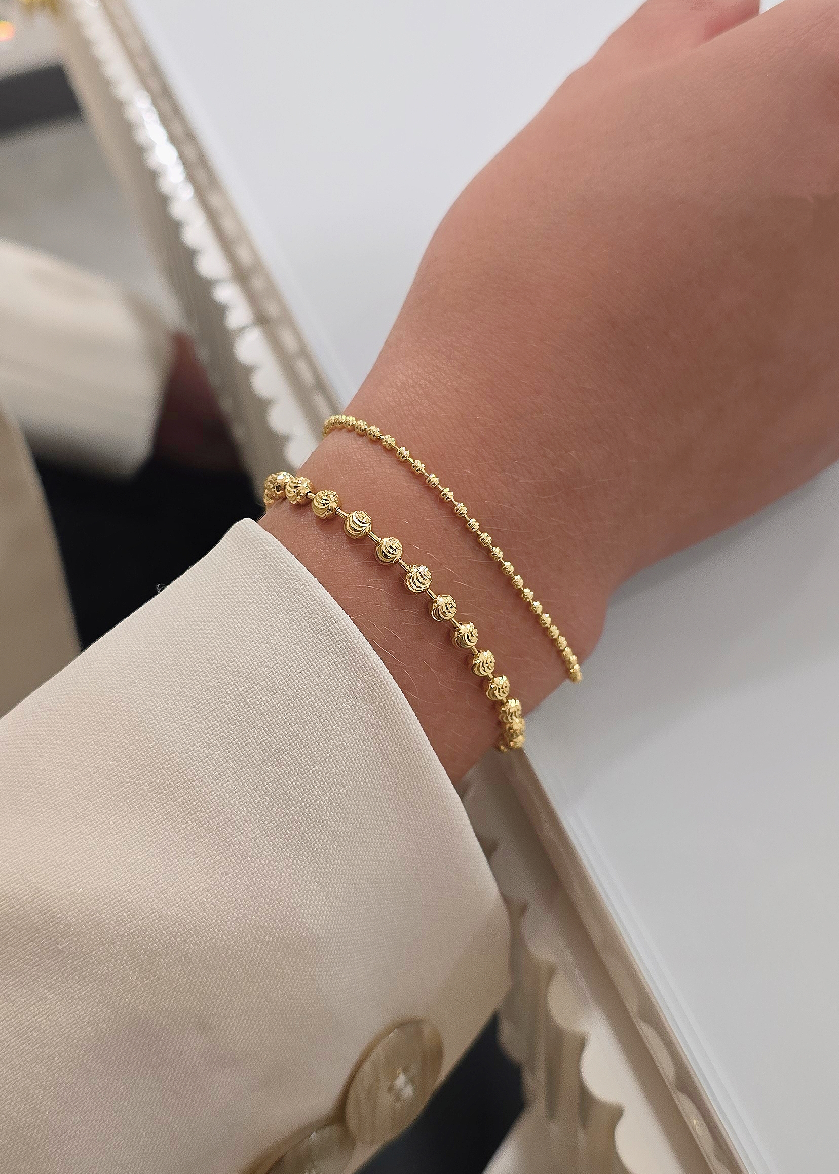 Pulsera Militar Doble Delgada 16 cms + Extensor