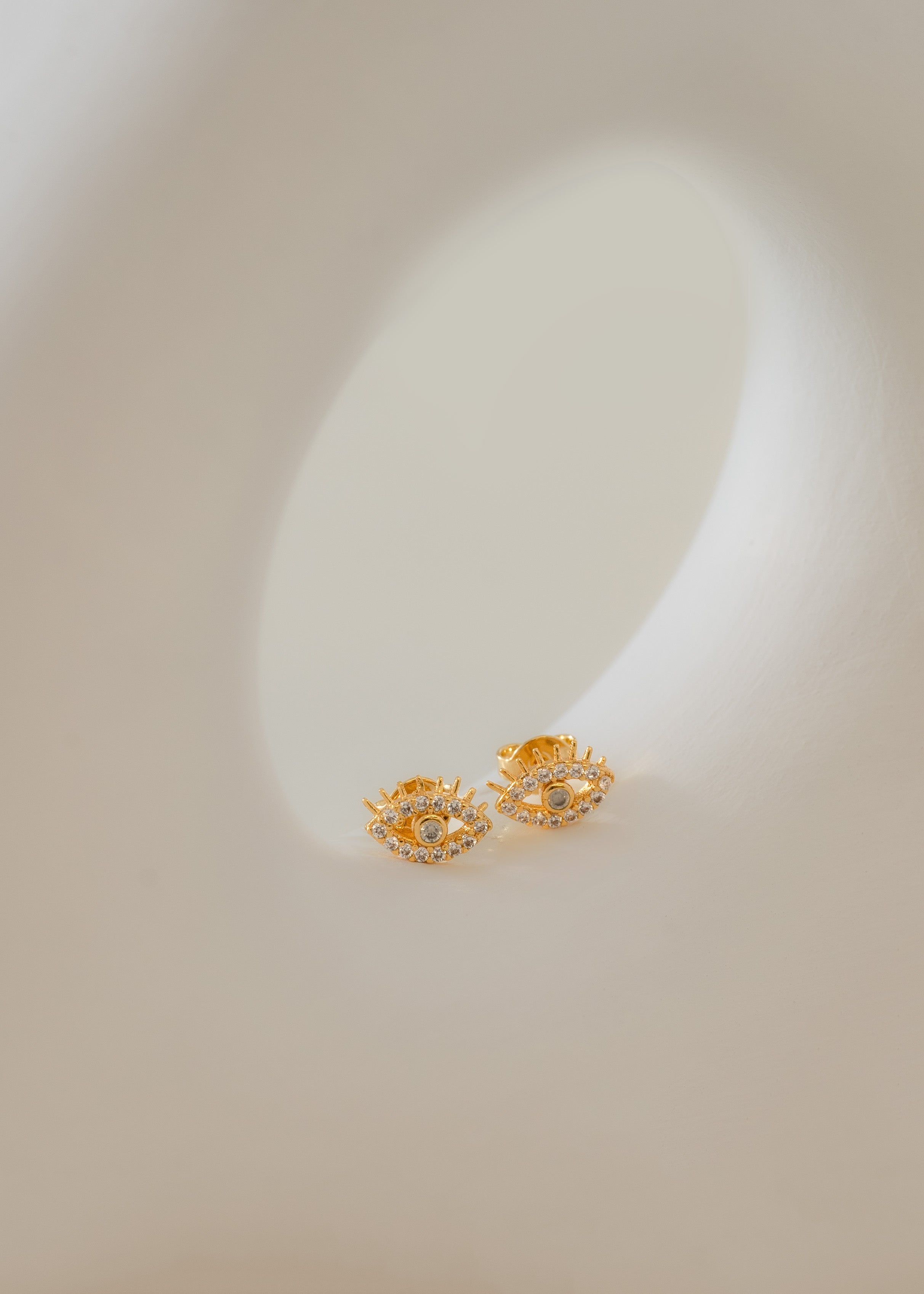 Arete Topo Ojo Turco Cristal