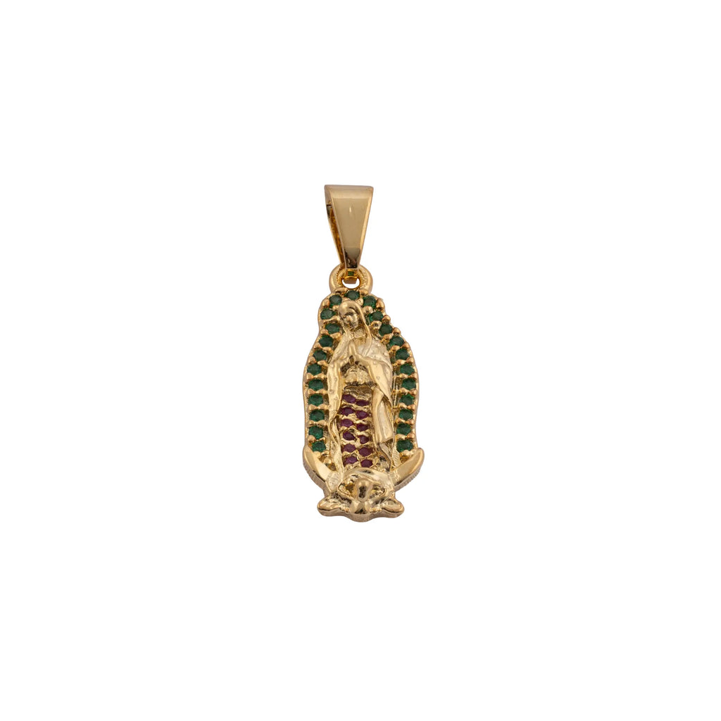 Dije V. Guadalupe Silueta circonias 2 Cms