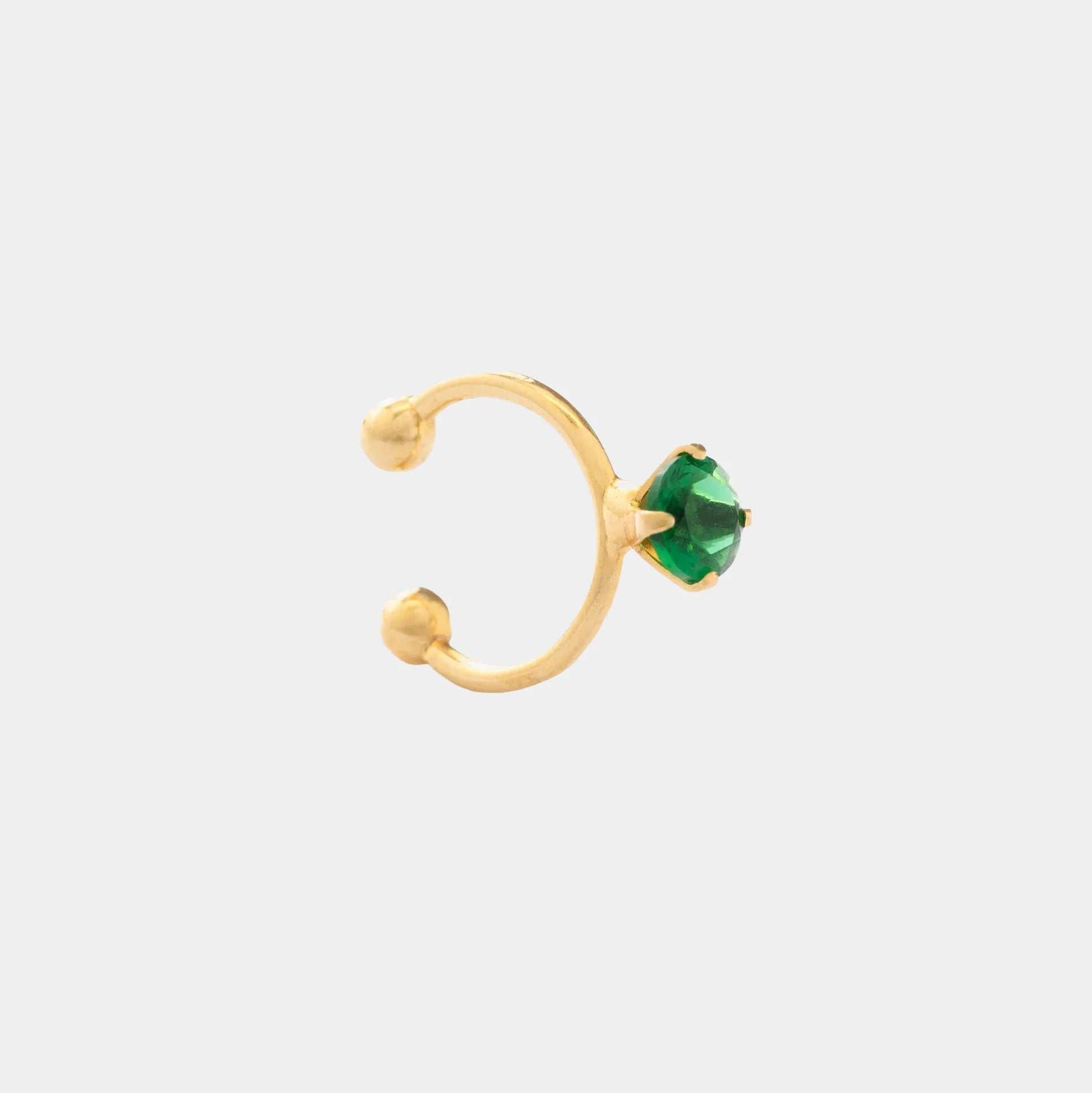 Arete Pearcing fake 1.4cm VERDE