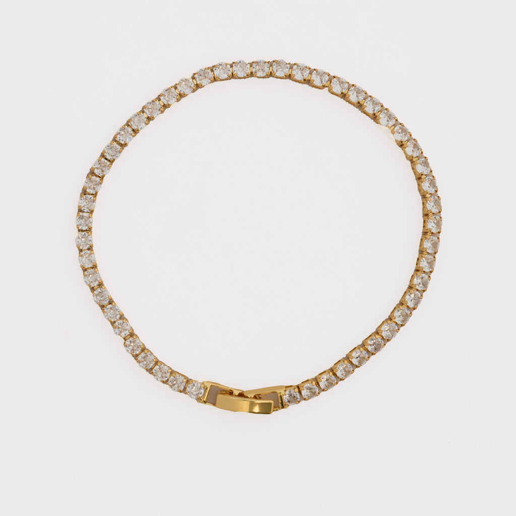 Pulsera Circonias Cristal 20 Cms