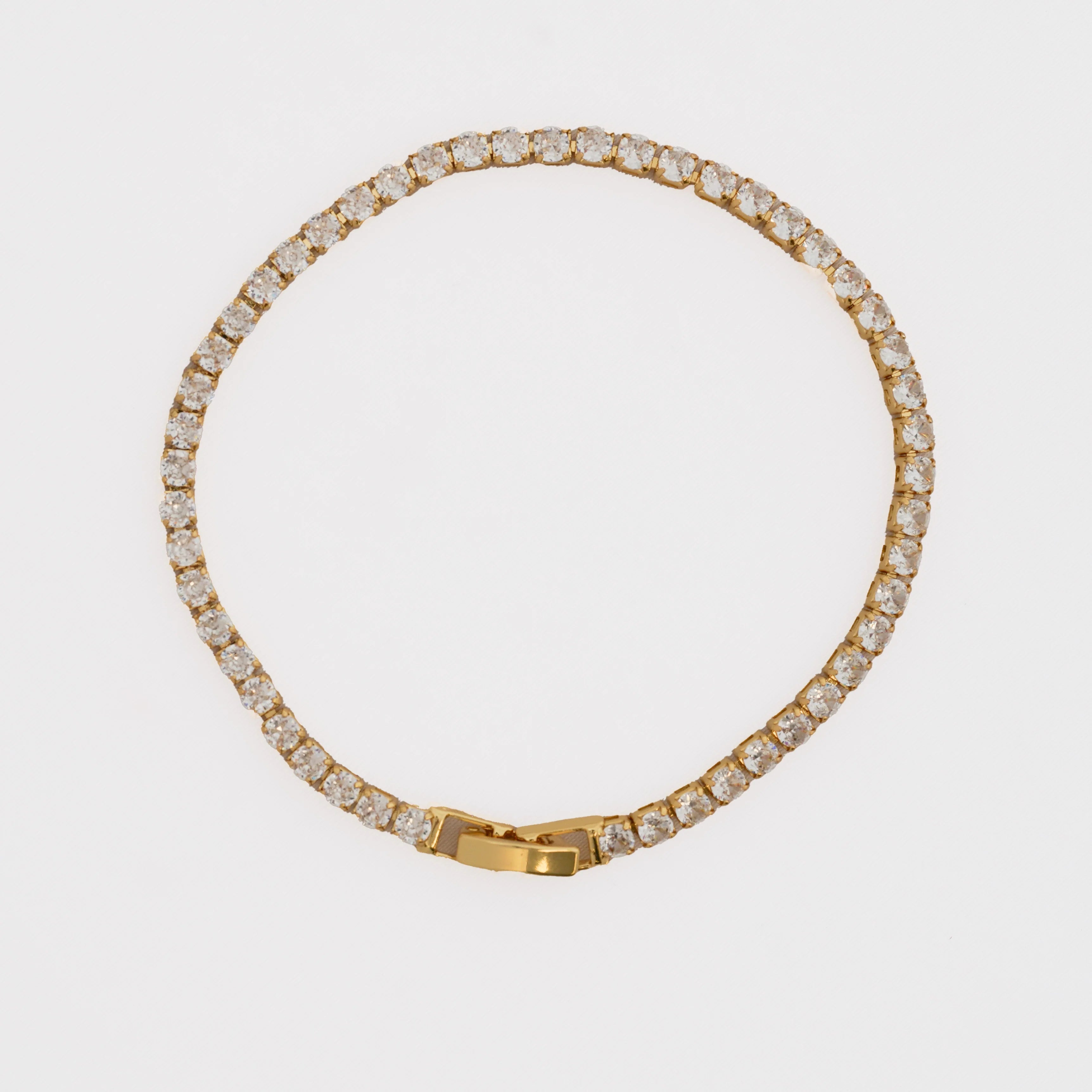 Pulsera Circonias Cristal 20 Cms