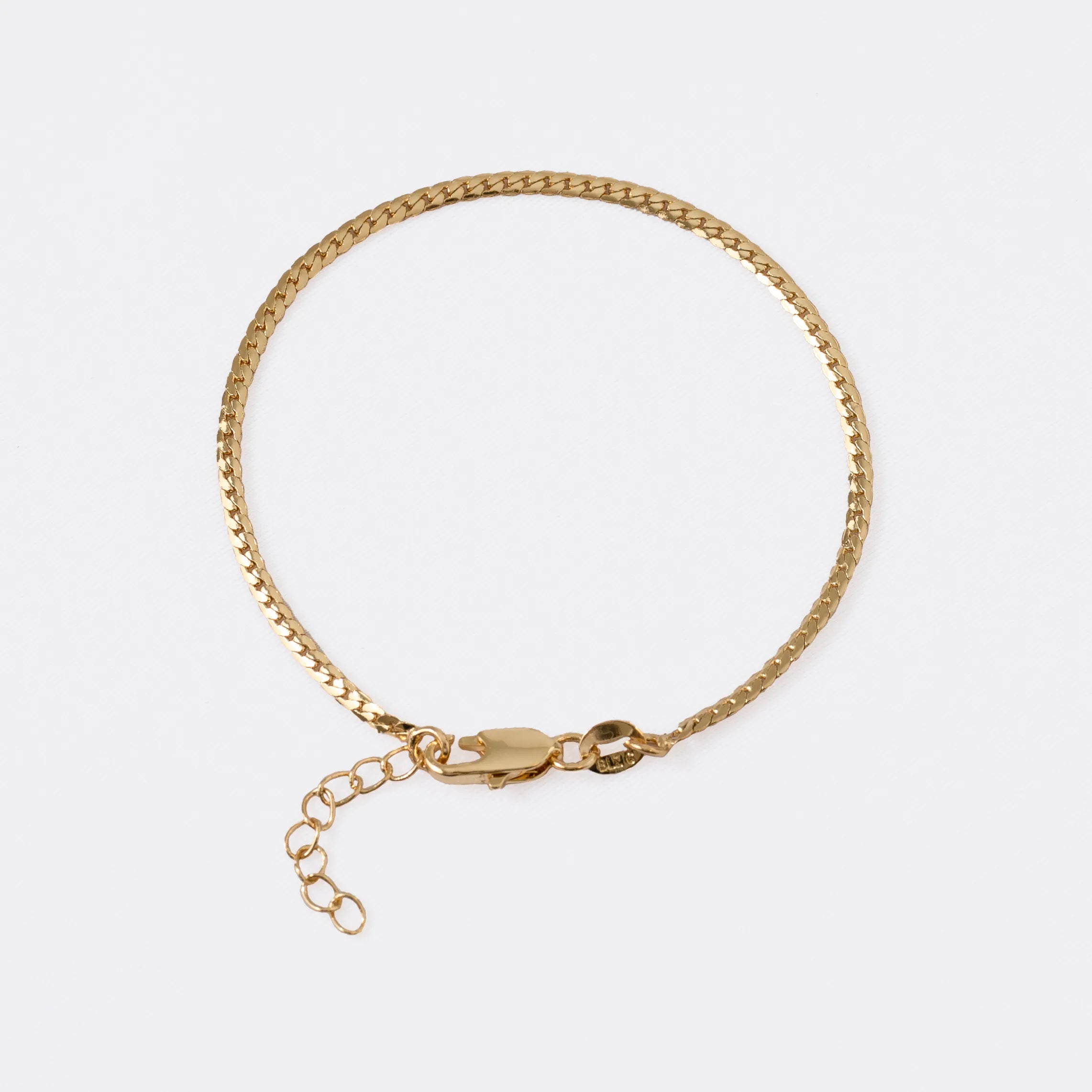 Pulsera Serpiente Plana finita 15cm + Extensor