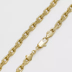 Cadena Aros Diamantada Gruesa 65 Cm