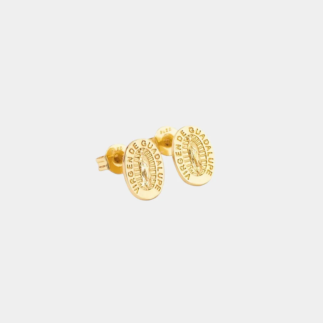 Arete Virgen de Guadalupe 9 mm
