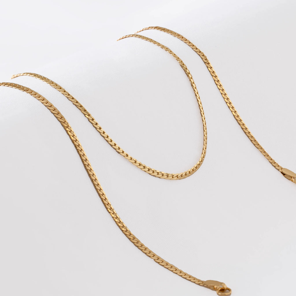 Cadena Serpiente Plana Finita 65Cms