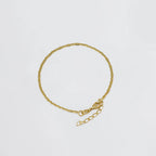 Pulsera Escalera Delg. Plana Lisa 16 Cms + Extensor