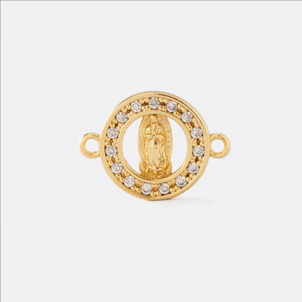 H Guadalupe Con Circonias CRISTAL