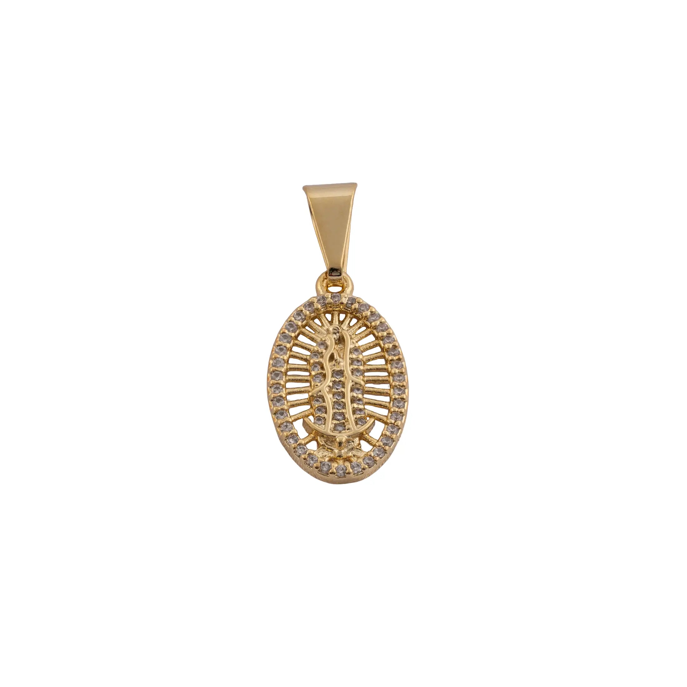 Dije Virgen Guadalupe Swarovski Med