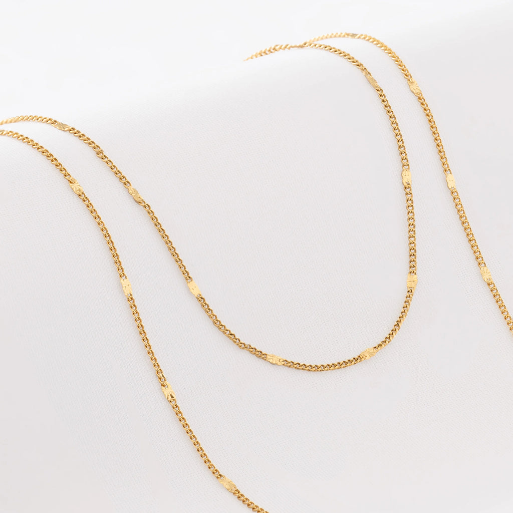 Cadena Cubana Con Destellos 60 Cm