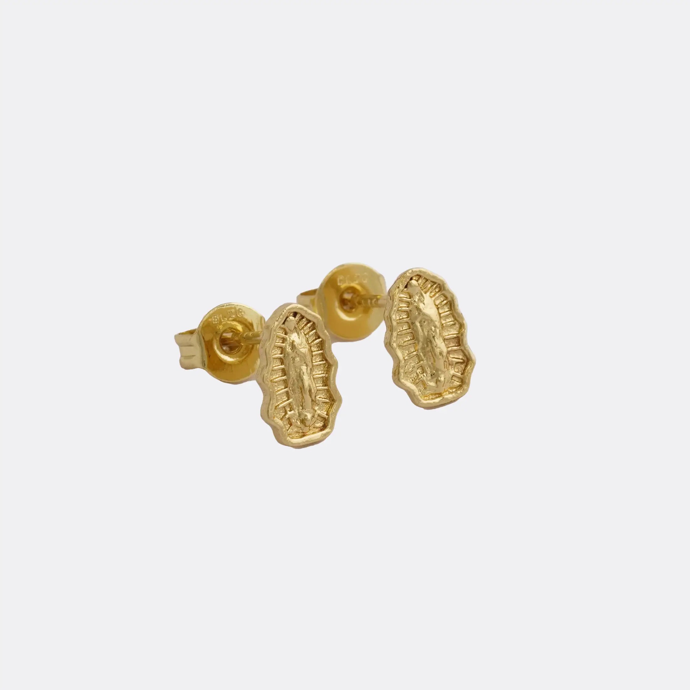 Arete Virgen de Guadalupe 8x5 mm