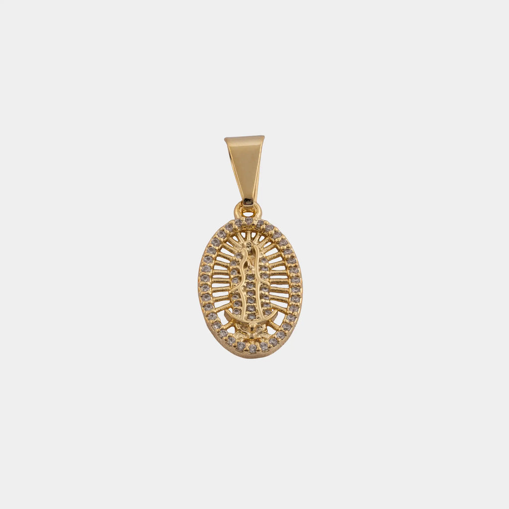 Dije Virgen Guadalupe Swarovski Med