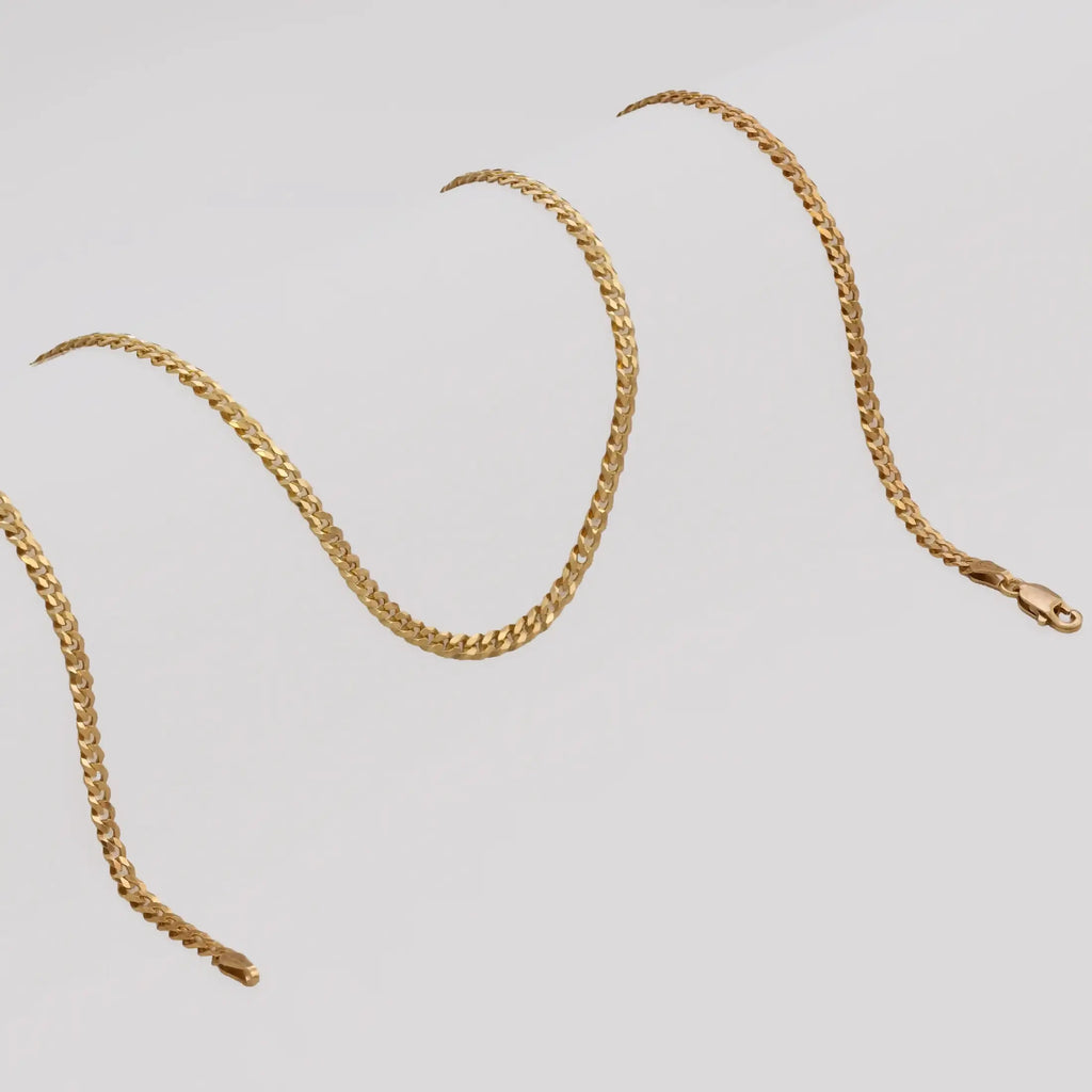 Cadena Cuban Link ITobillera 3,1 mm 65 Cms